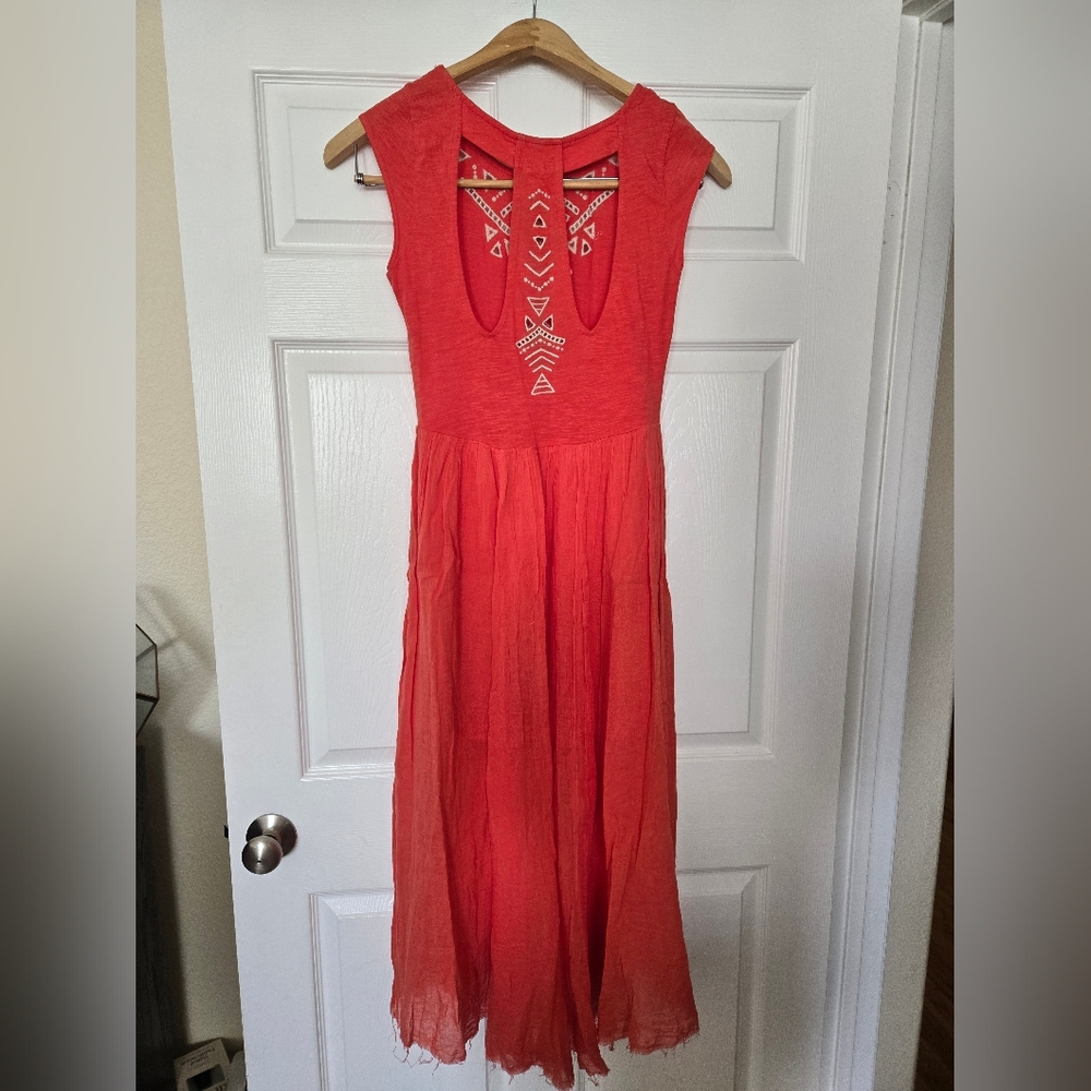 Free People "Meadows" Embroidered Dress, S - Picture 8 of 11